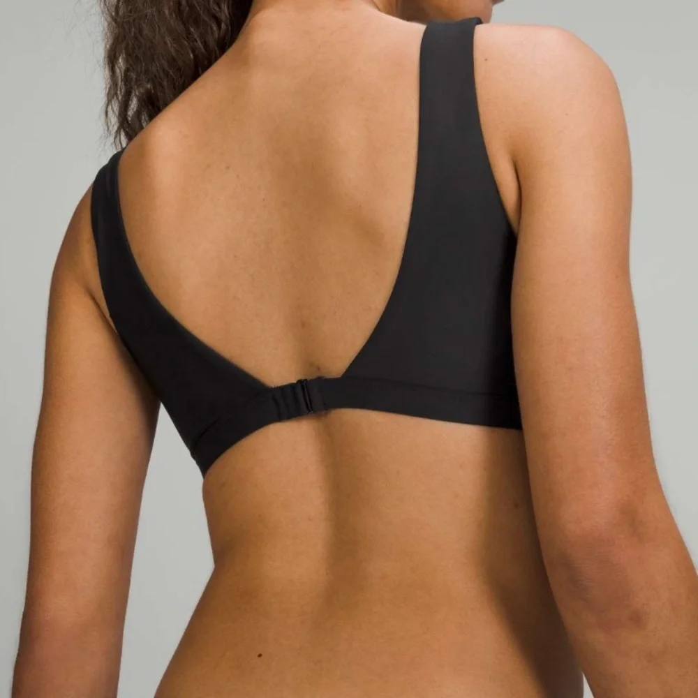 Lululemon Athletica Black Waterside V Swim Top NWT C/D or 6